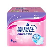 靠得住柔棉超薄護翼日用衛生棉23cm(18片*4入)