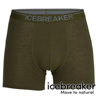 【icebreaker】Anatomica 男羊毛四角內褲BF150 『橄欖綠』103029