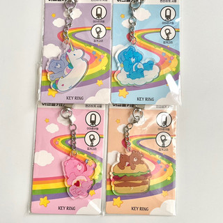 現貨 韓國 大創 Care Bears 彩虹熊 壓克力 鑰匙圈 吊飾 CareBears
