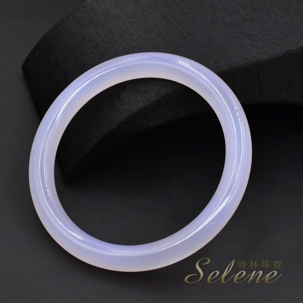 【Selene】冰透浪漫紫玉髓圓鐲(7.6-8mm)