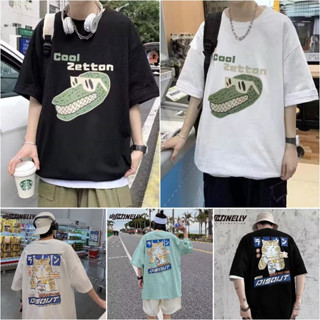 日系動漫潮牌五分袖t恤 M-8XL 短袖男士 Oversize 落肩上衣 夏季ins潮流嘻哈街頭大碼寬松半袖t 潮人屋服