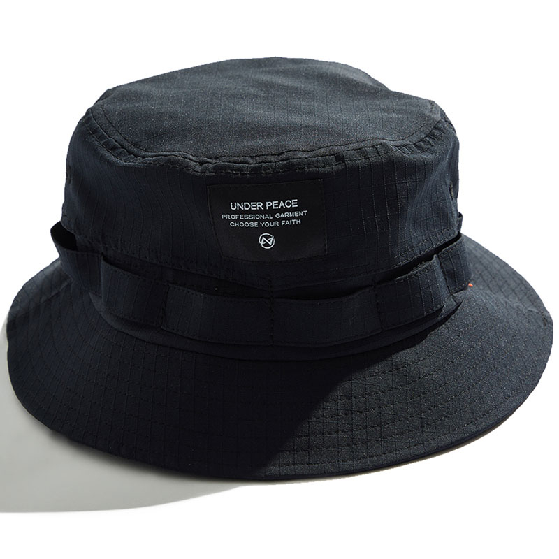 UNDER PEACE 23SS SIERRA LABEL / BUCKET HAT 抗撕裂 漁夫帽 (黑色) 化學原宿