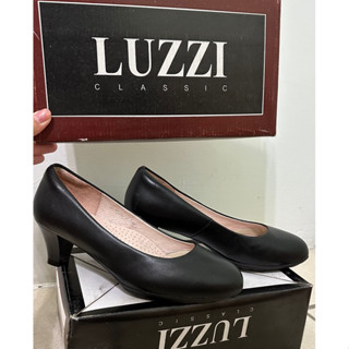 🚨限時特價❗️LUZZI 羊皮跟鞋 黑 女鞋 鞋全家福 低跟鞋 工作鞋 面試鞋 上班鞋 瑞秋空姐教室 可面