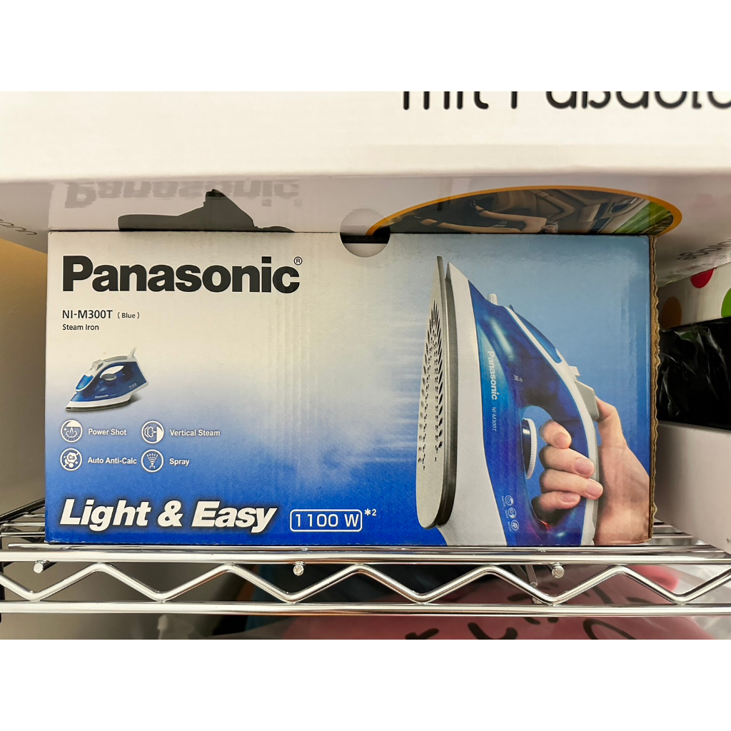 【全新現貨】Panasonic 國際牌 NI-M300T 藍色  蒸氣熨斗 電熨斗  鈦金屬塗層 CP值高