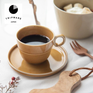 ［拾憩］日本 TRIP WARE 設計再生質感杯碟組 日本製 美濃燒 咖啡杯 茶杯 杯盤組 下午茶 入厝 送禮