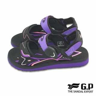 【MEI LAN】G.P 阿亮代言 (女) 高彈力 磁扣 舒適 休閒涉水 兩用 涼拖鞋 G3832W 紫 另有黑色