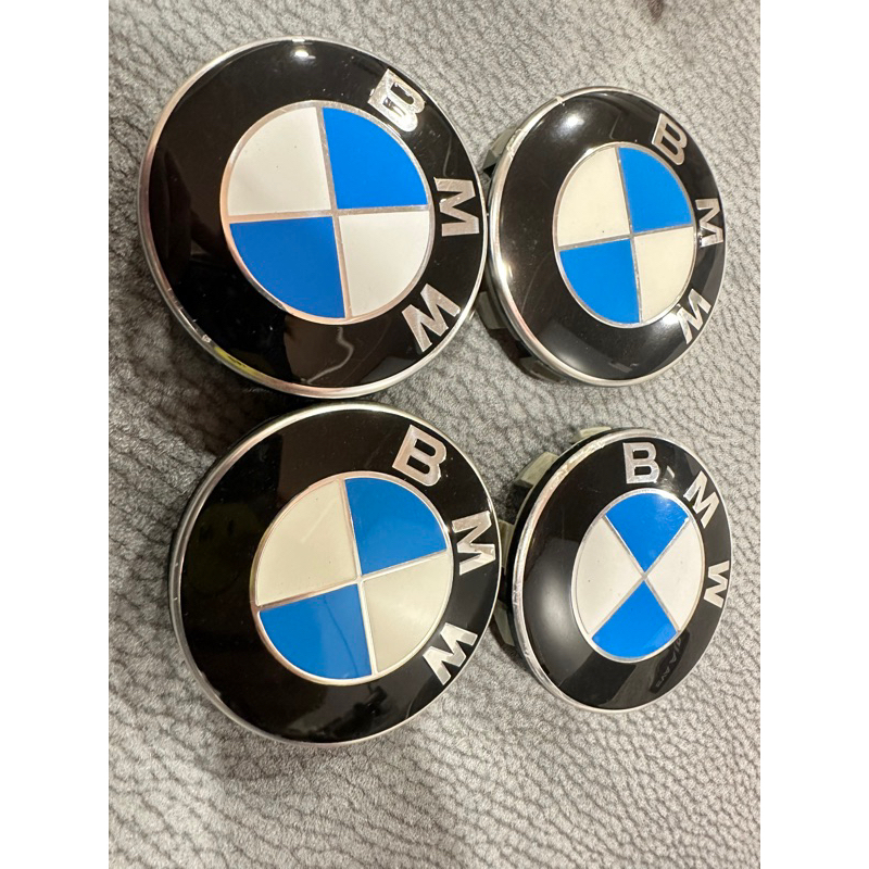 BMW 輪框中心孔蓋 二手品 一組4個