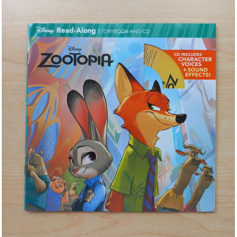 Disney Zootopia read-along storybook and CD 動物方城市有聲書