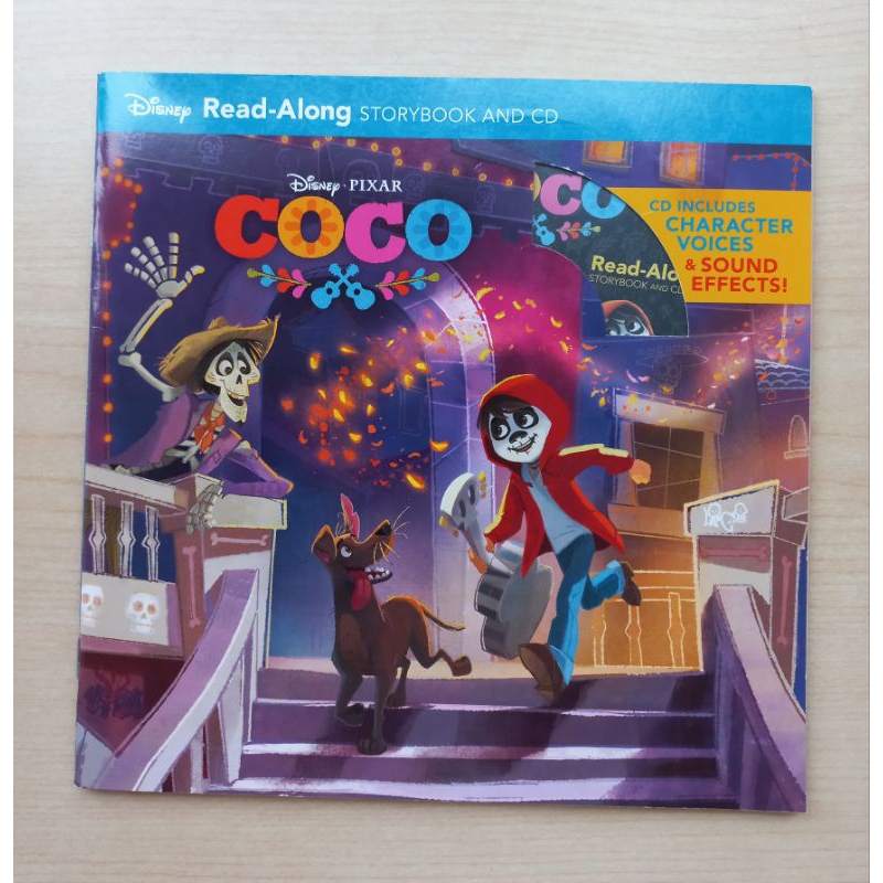 近新Disney Pixar COCO read-along storybook and CD可可夜總會有聲書