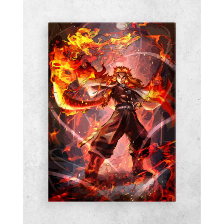 Steel Poster 金屬海報 / 鋼鐵海報 Demon Slayer: Kyojuro 鬼滅之刃: 煉獄杏壽郎