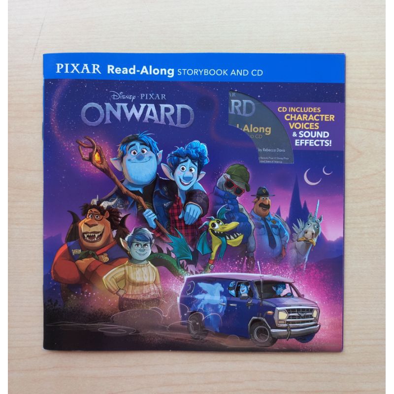 近新Disney Pixar Onward read-along storybook and CD 1/2的魔法有聲書