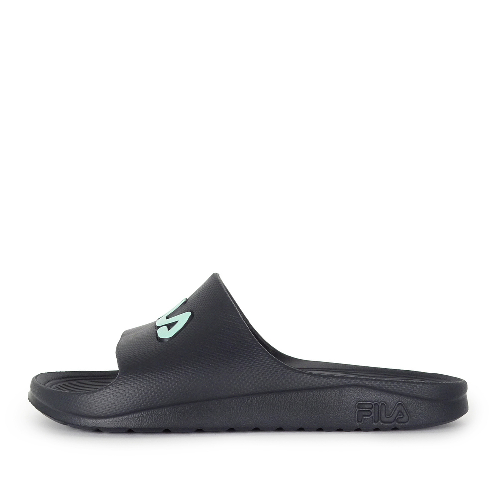 FILA 拖鞋 Slipper 防水拖鞋 SLEEK SLIDE 1 男女款 中性款 4-S355W-003 黑湖水綠