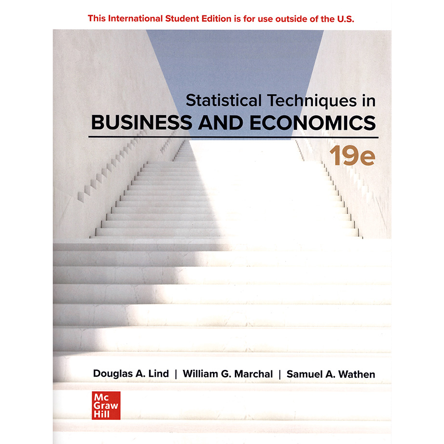 &lt;姆斯&gt;STATISTICAL TECHNIQUES IN BUSINESS &amp; ECONOMICS 19/E LIND 9781266283536&lt;華通書坊/姆斯&gt;