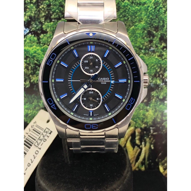 卡西歐CASIO MTD-1077D 大錶徑可轉動計時轉盤男錶