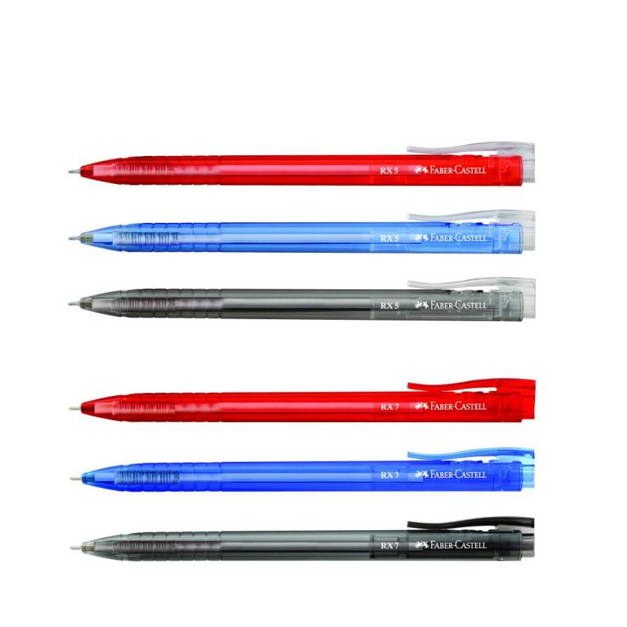 【King PLAZA】Faber-Castell 輝柏 0.5 0.7 酷溜原子筆 RX-5 RX-7 按壓 原子筆