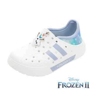 迪士尼 冰雪奇緣 童鞋 輕量洞洞鞋 Disney 白藍/FOKG37906/K Shoes Plaza