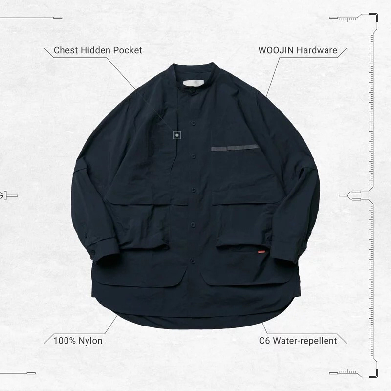 Goopi goopimade“TS-03” 2-way Functional Shirt - Navy 1號