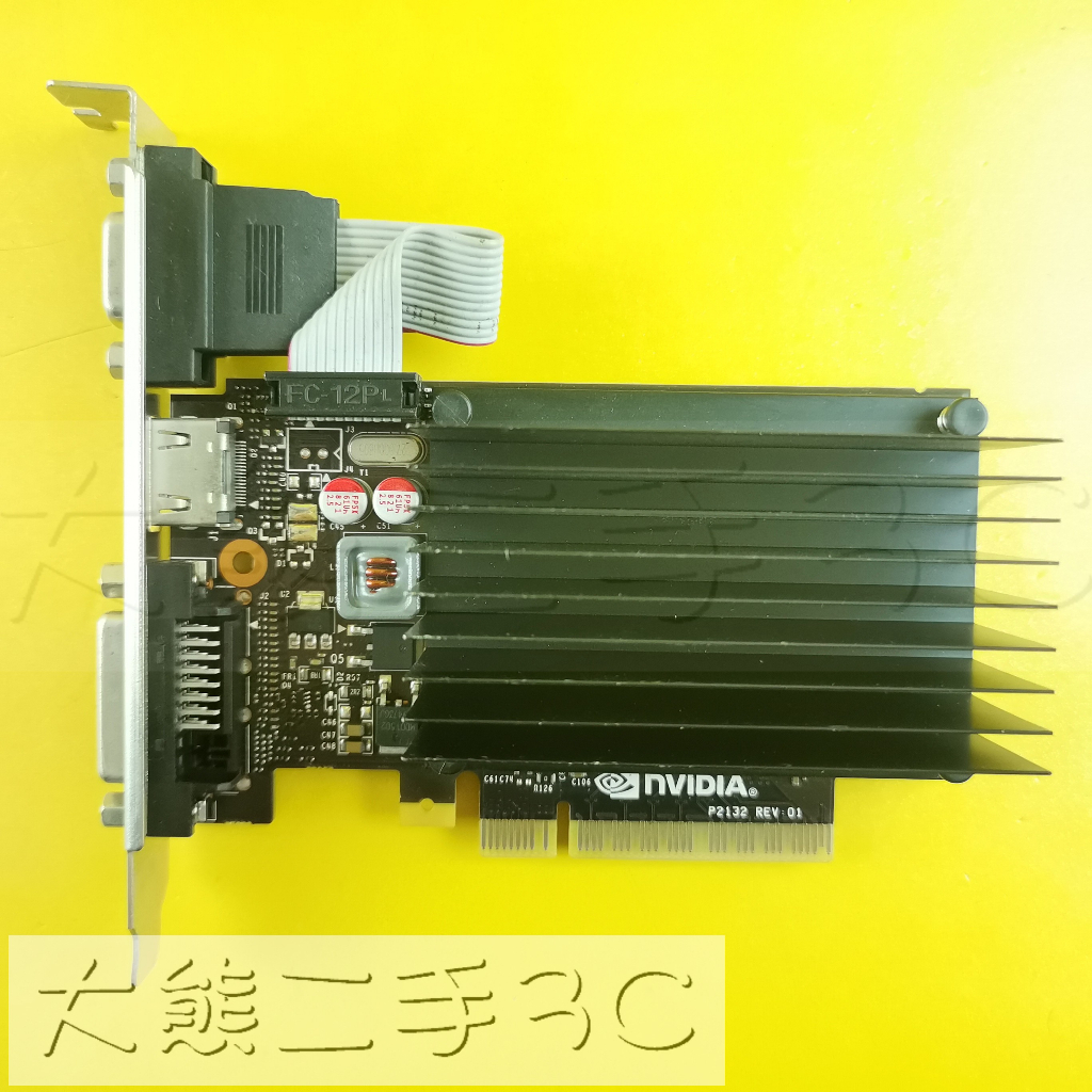 顯示卡 EVGA 02G-P3-2724-KR GT 720 2G DDR3 64bit (1148)【大熊二手3C】
