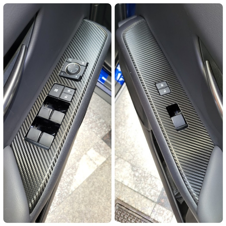 LEXUS UX【電動窗飾板卡夢貼】3M不殘膠 車貼專用膠膜 貼膜
