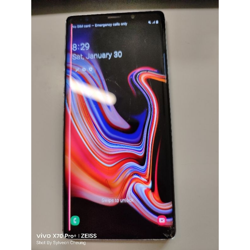 Galaxy note 9 (Snapdragon) SM-N960U 128G 銀色 零件機