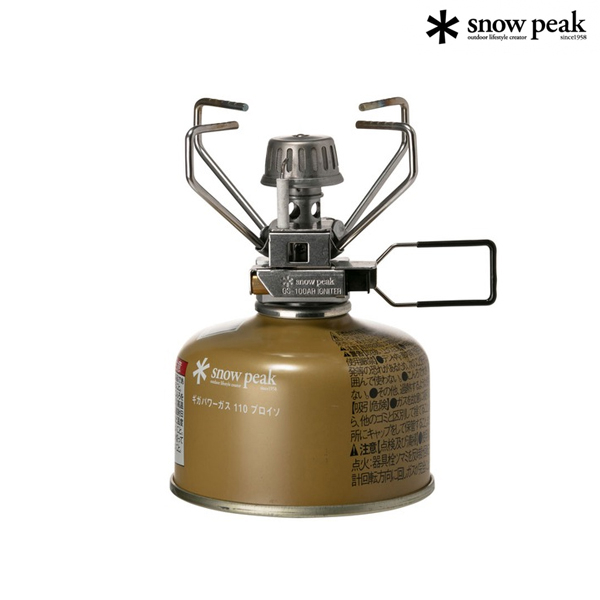 日本-【SNOW PEAK】GP不鏽鋼自動點火小型瓦斯爐 / GS-100AR2