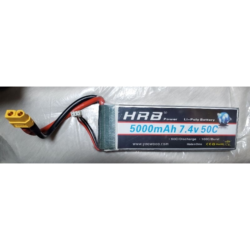 HRB 5000mAh 7.4v 50C  遙控車電池