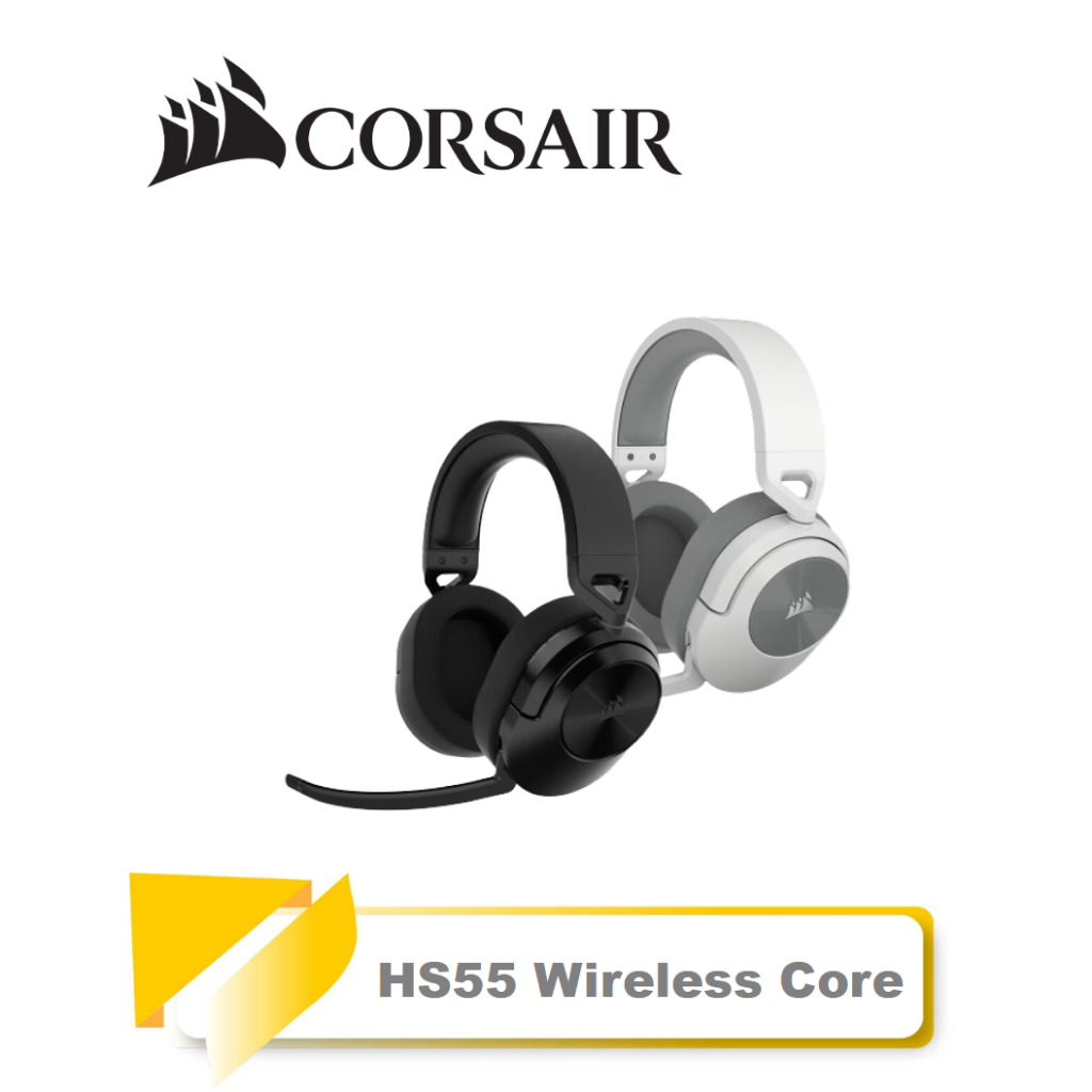【TN STAR】CORSAIR HS55 Wireless Core無線三模電競耳機/極致輕量/全指向麥克風/自動靜音