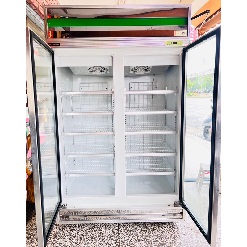 二手DayTime得台 二門 冷藏 雙門玻璃冰箱/玻璃冷藏展示櫃