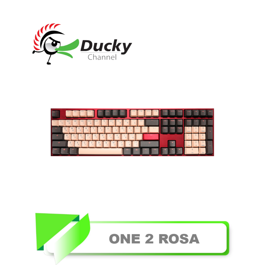 【TN STAR】Ducky One 2 Rosa 薔薇 DKON1808 機械鍵盤/德國軸/PBT/鍵線分離/台灣製