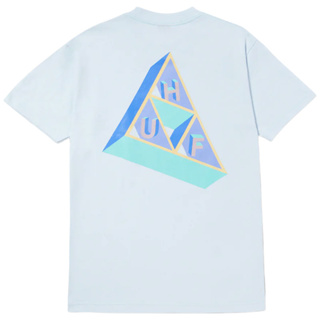 【HUF】HF231A12130 BASED TRIPLE TRIANGLE TEE 短T (淺藍色) 化學原宿