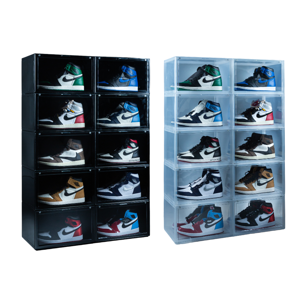 SNEAKER MOB SNEAKER BOX V3 磁吸 側開 球鞋盒  透明 曜石黑 防塵 全時抗UV【高冠國際】