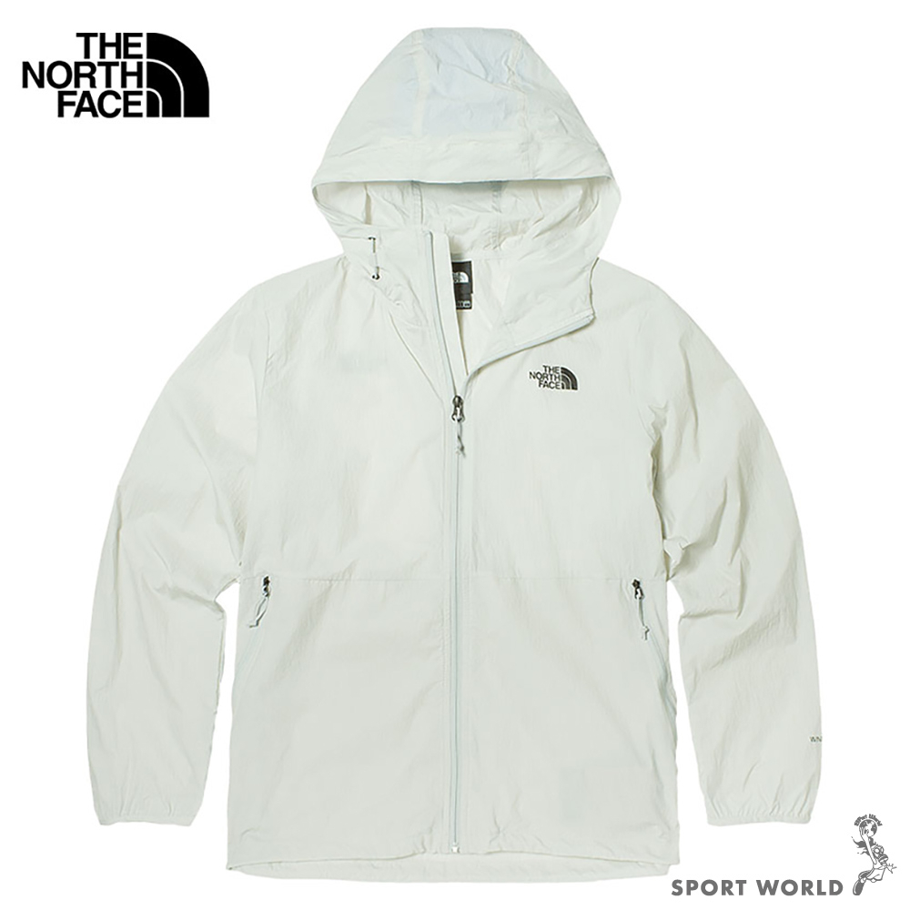 The North Face 北臉 男連帽風衣外套 防曬 吸濕 排汗 淺綠【運動世界】NF0A7WAN9B8