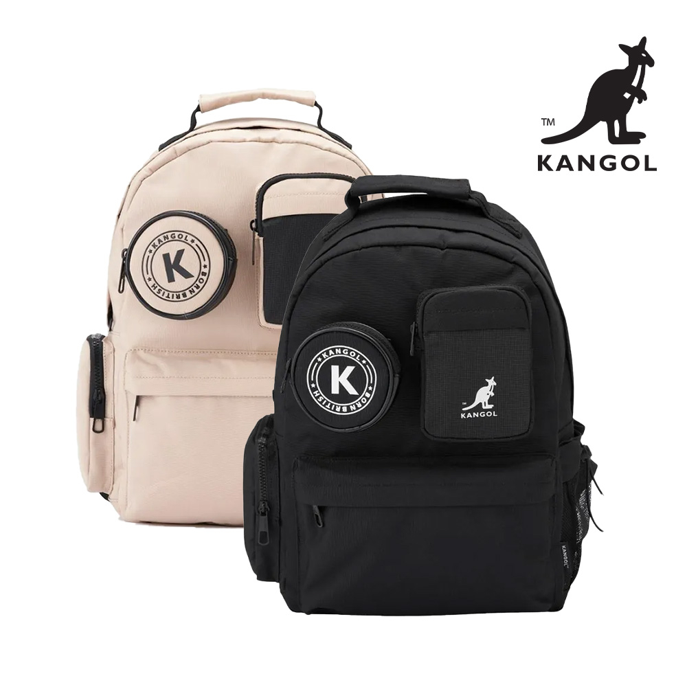 KANGOL袋鼠-兩件組圓標後背包 單肩包 雙肩包 肩背包 筆電包 男包 女包 ChooShop