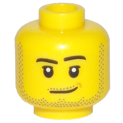 AndyPB 樂高LEGO 黃色 人偶頭/人臉/表情/印刷  [3626cpb1966] Head 6218244