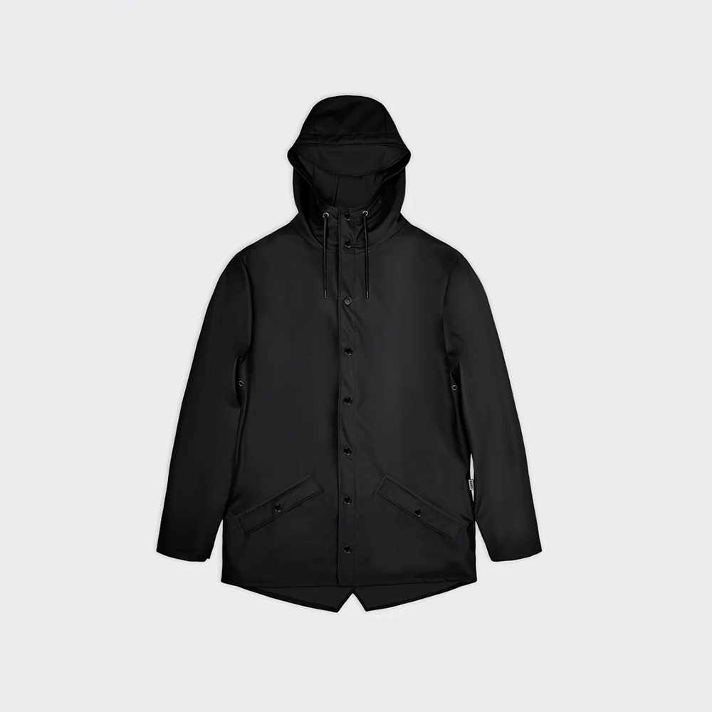 RAINS Jacket W3_01 Black經典基本款防水外套/ 黑　eslite誠品