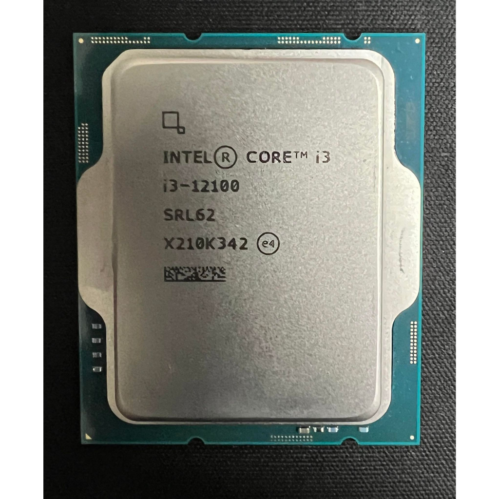 【Intel英特爾】i3-12100 中央處理器CPU 電腦處理器 附風扇 二手9成新 3年保固 二手現貨價$3000