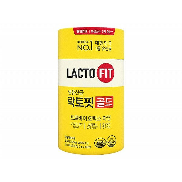 韓國鍾根堂LACTO-FIT GOLD益生菌大童與成人款(2gx50入)加鋅升級版【小三美日】空運禁送 DS014661