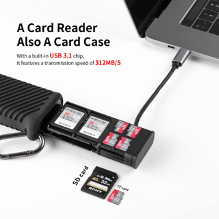 PGYTECH 攝影 高速讀卡器 【eYeCam】記憶卡存儲盒 收納盒 手機 OTG USB3.1 防水 防摔 GoPr