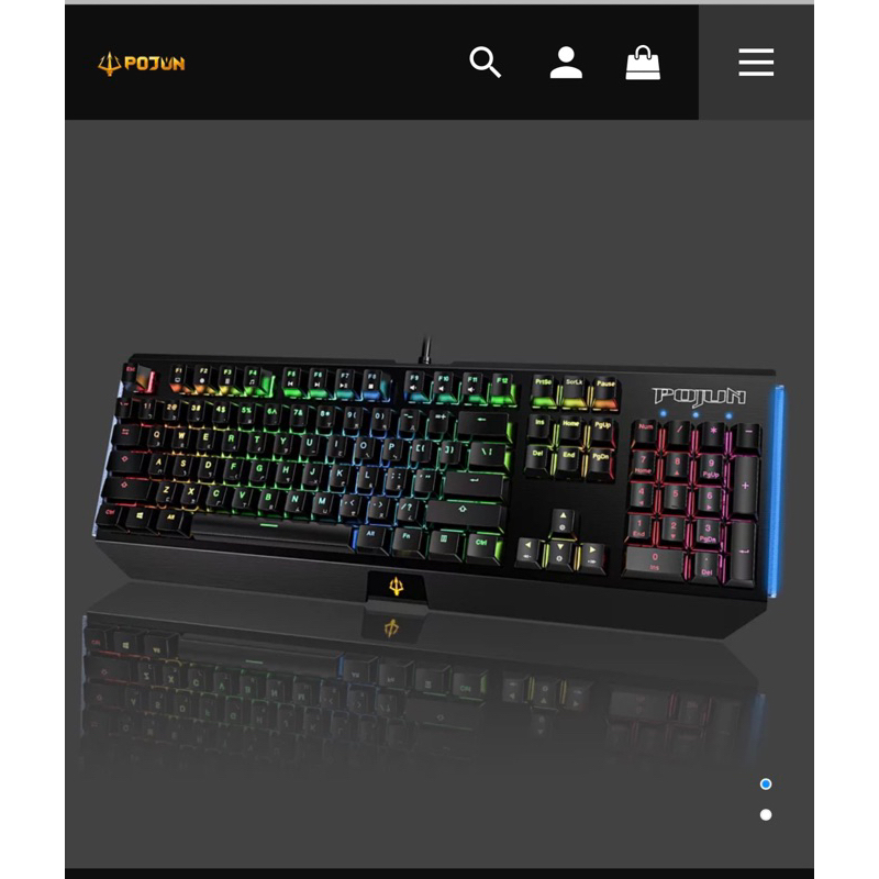 POJUN PJ01 RGB 青軸電競鍵盤