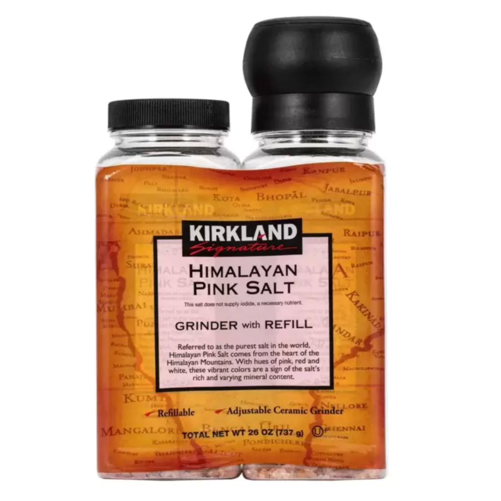好市多代購-Kirkland Signature 科克蘭 喜馬拉雅山粉紅玫瑰鹽及補充瓶 737公克