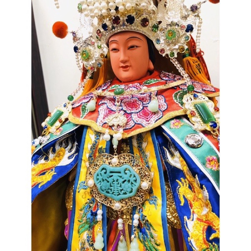 「華誠香業本舖」媽祖 眾多女神 首飾 鎖牌 1尺3、1尺6 神像適用 天上聖母