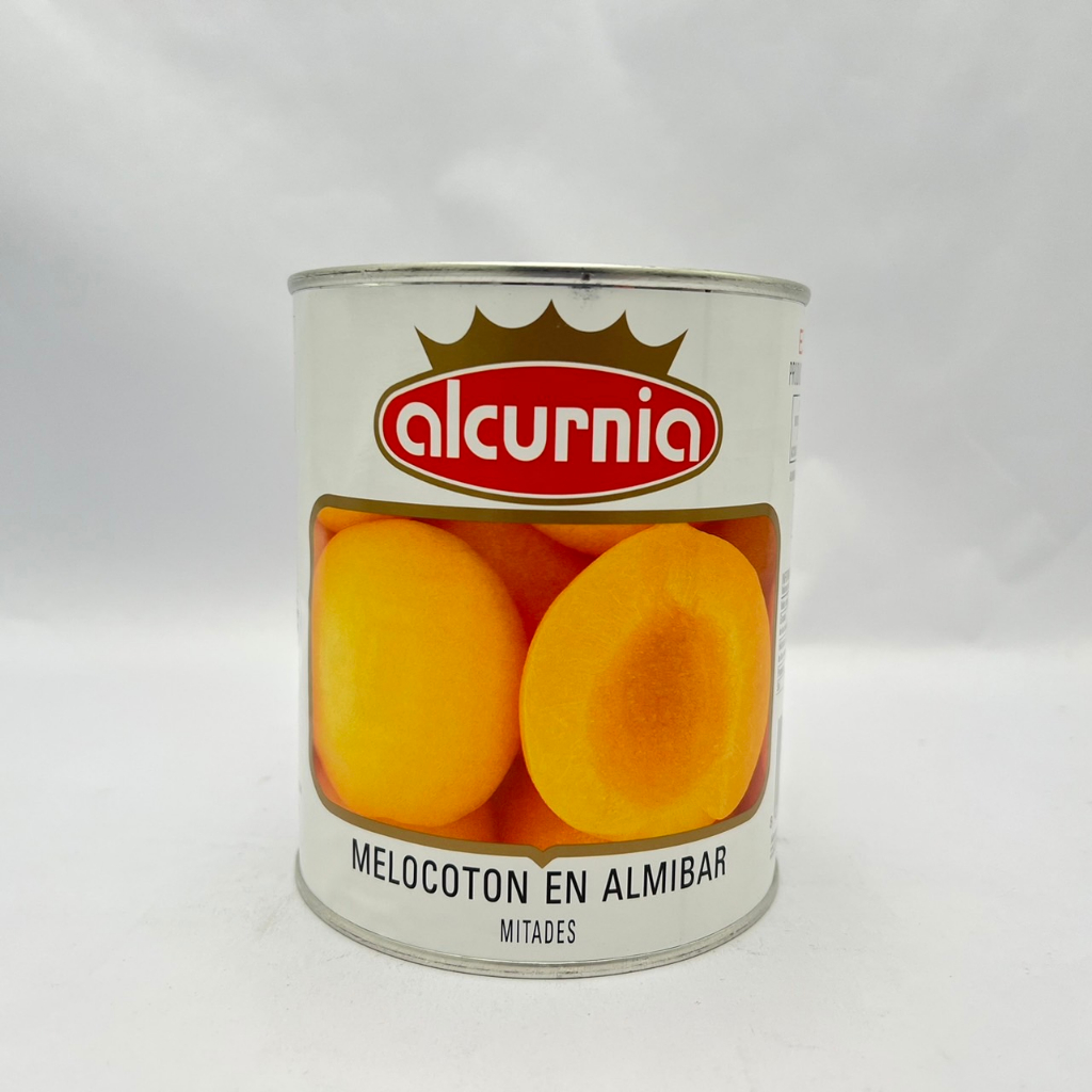 【正品現貨】 AICURNIN西班牙 水蜜桃罐頭 水果 罐頭 水蜜桃 易開罐  850g