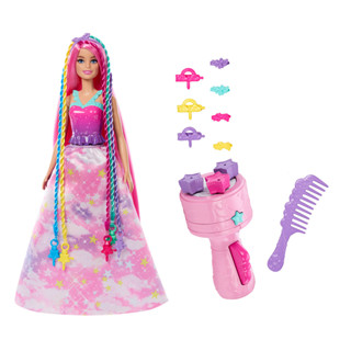 Mattel 芭比夢託邦轉轉髮型遊戲組 Barbie 芭比 娃娃 正版 美泰兒
