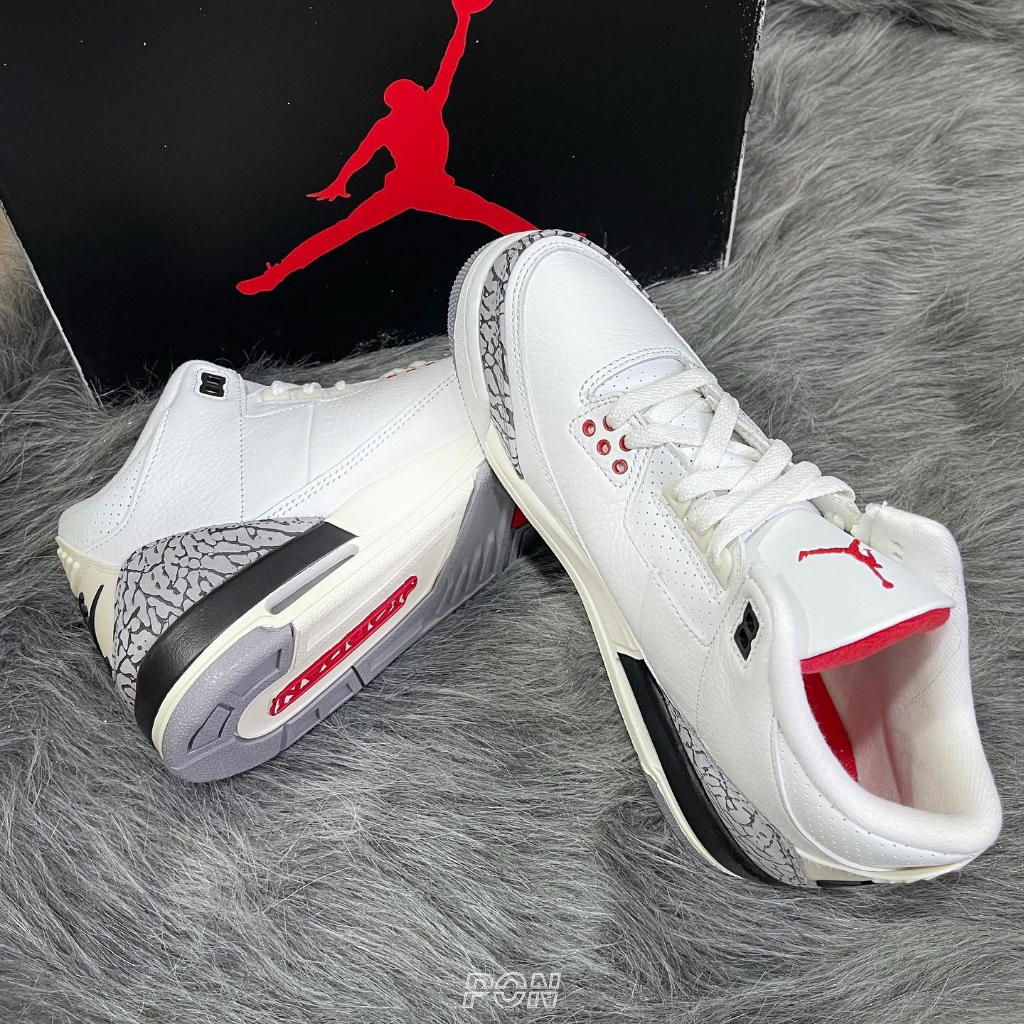 【PON】Air Jordan 3 Retro White Cement GS 白水泥 爆裂紋 DM0967-100