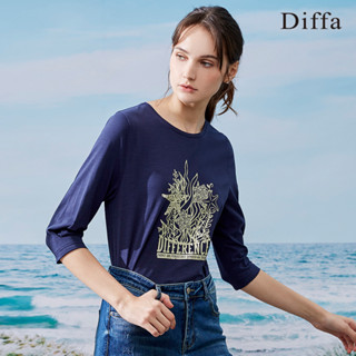 【Diffa】 DIFFERENCE燙箔上衣3768-8152