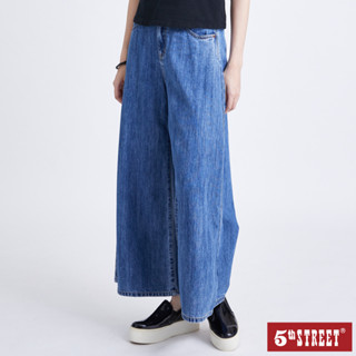 5th STREET 長褲 寬褲 牛仔褲 牛仔 刺繡 中藍 937005