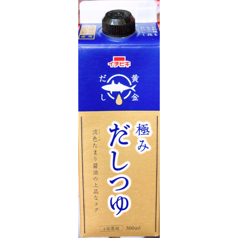 【亞菈小舖】日本零食 ichibiki 黃金麵味露 （4倍濃縮）500ml【優】