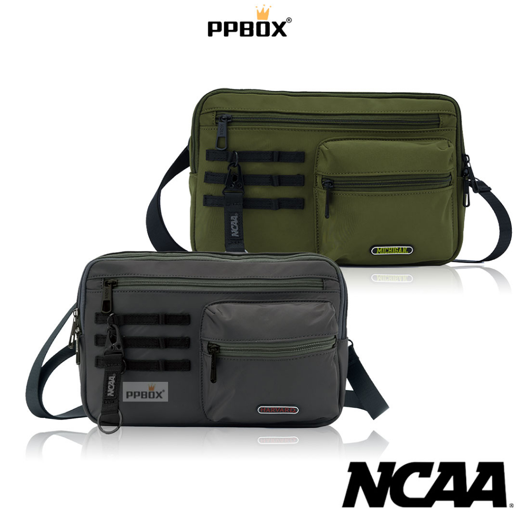 NCAA 軍裝多夾層 側背包 73251711 新衣新包 包包 斜背包 多格層 書包 公事包 PPBOX