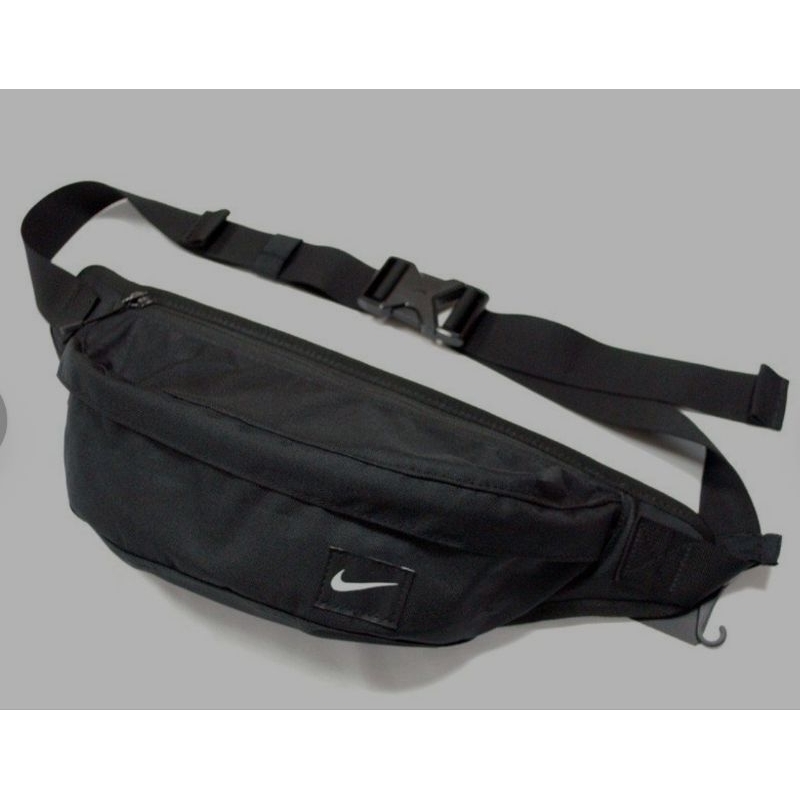 二手-Nike Hood Waistpack 小LOGO 黑 腰包 斜肩包 小背包 霹靂包