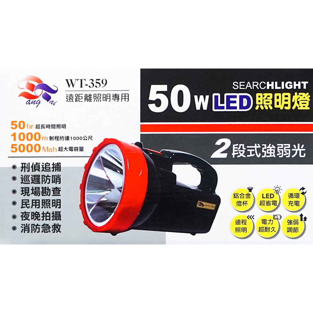 50W強弱光LED探照燈 WT-359